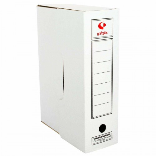 Grafoplas arkivboks - hvid A4, 38,5 × 27,5 × 11,5 cm (50 stk)