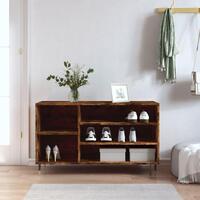 Skoskab 102x36x60 cm konstrueret træ røget egetræsfarve