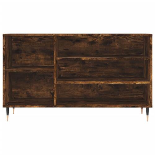 Skoskab 102x36x60 cm konstrueret træ røget egetræsfarve