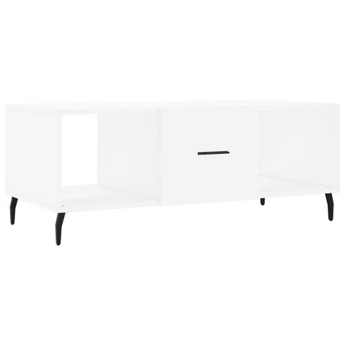 Sofabord 102x50x40 cm konstrueret træ hvid