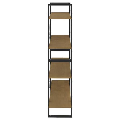 Bogreol 100x30x140 cm 4 hylder massivt fyrretræ
