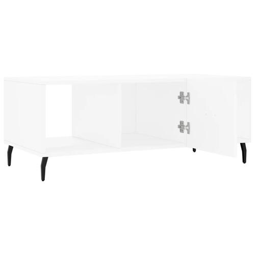 Sofabord 102x50x40 cm konstrueret træ hvid