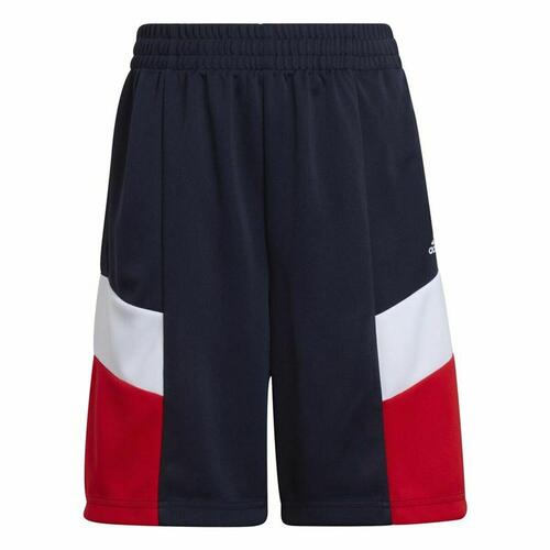 Sport shorts til børn Adidas D2M Big Logo Mørkeblå 13-14 år