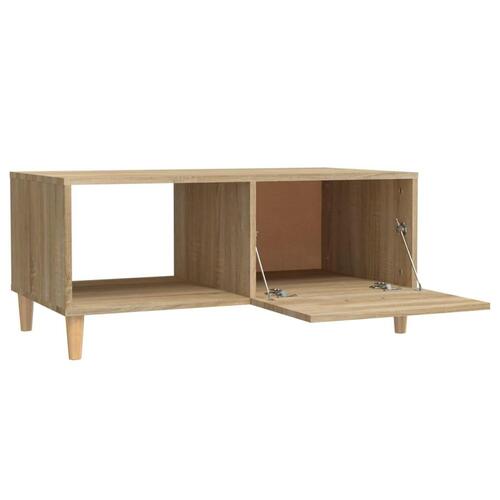 Sofabord 89,5x50x40 cm konstrueret træ sonoma-eg