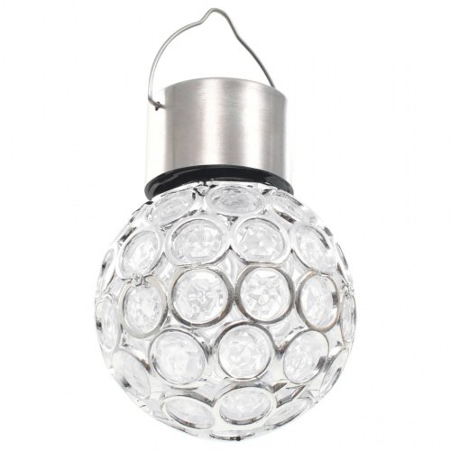 Hængende LED-solcellelamper 8 stk. RGB-farver