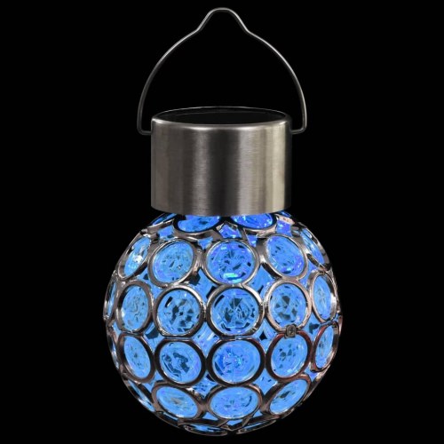 Hængende LED-solcellelamper 8 stk. RGB-farver