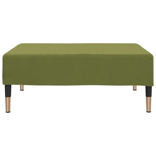 Fodskammel 78x56x32 cm fløjl lysegrøn