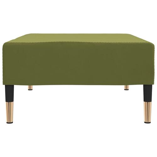 Fodskammel 78x56x32 cm fløjl lysegrøn