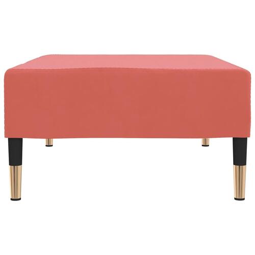 Fodskammel 78x56x32 cm fløjl pink