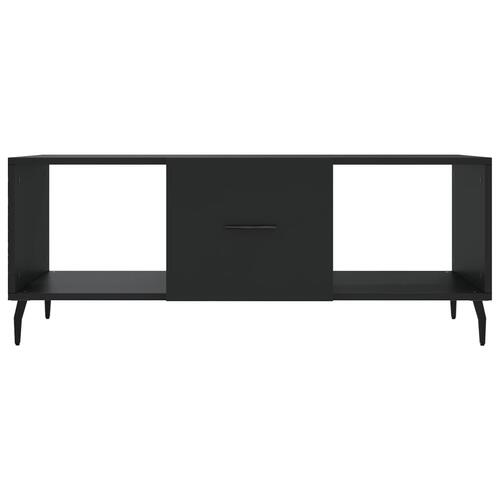 Sofabord 102x50x40 cm konstrueret træ sort