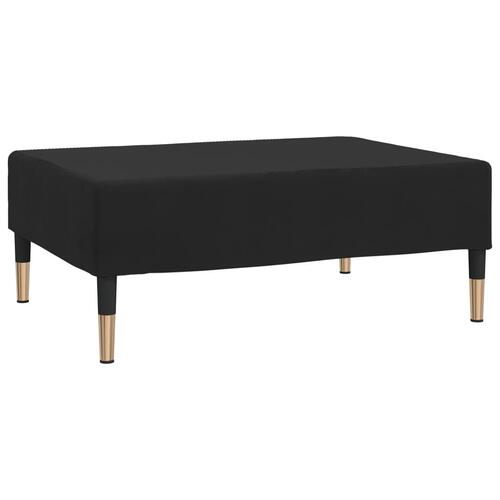Fodskammel 78x56x32 cm fløjl sort