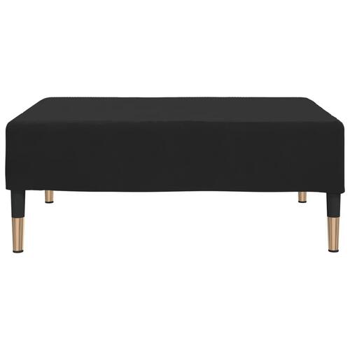 Fodskammel 78x56x32 cm fløjl sort