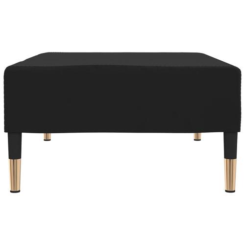 Fodskammel 78x56x32 cm fløjl sort