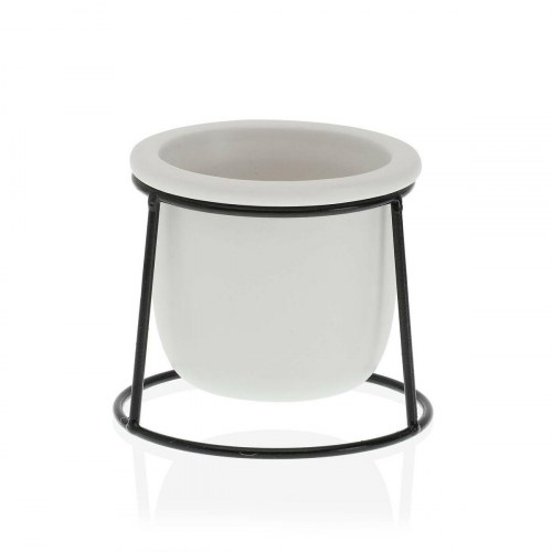 Versa urtepotte med sokkel - hvid, minimalistisk (10,5 × 11,5 × 10,5 cm)