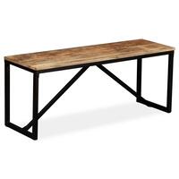 Bænk i massivt mangotræ 110 x 35 x 45 cm