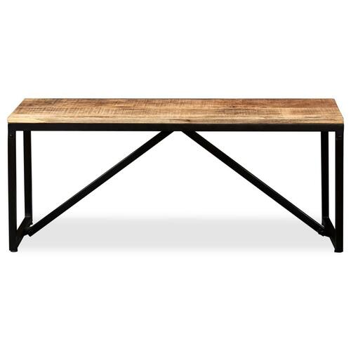 Bænk i massivt mangotræ 110 x 35 x 45 cm