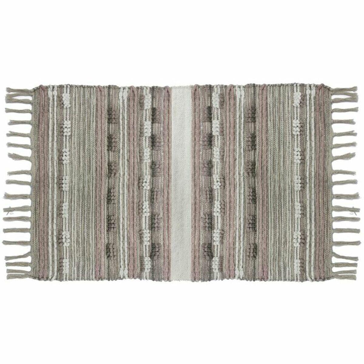 Tæppe med frynser - Boho, polyester/bomuld, 200 x 290 cm