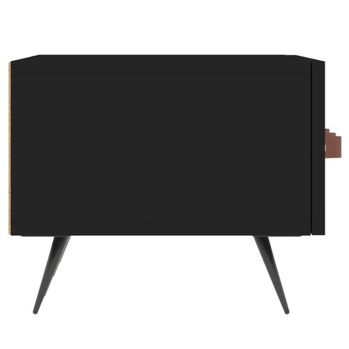 Tv-bord 150x36x30 cm konstrueret træ sort