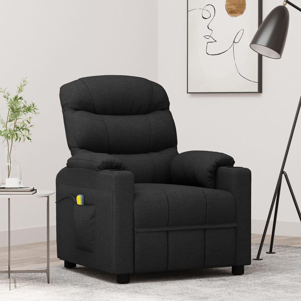 Massagestol stof sort