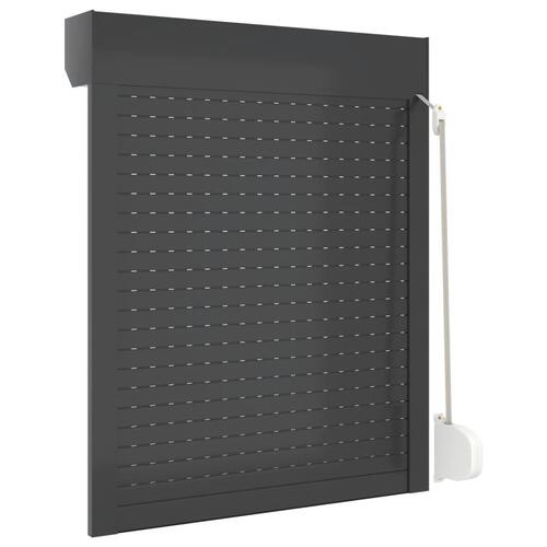 Rulleskodder 80x100 cm aluminium antracitgrå