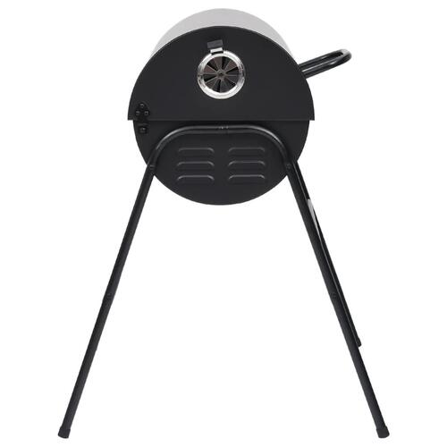 Tøndegrill med 2 grillriste 80x95x90 cm stål sort
