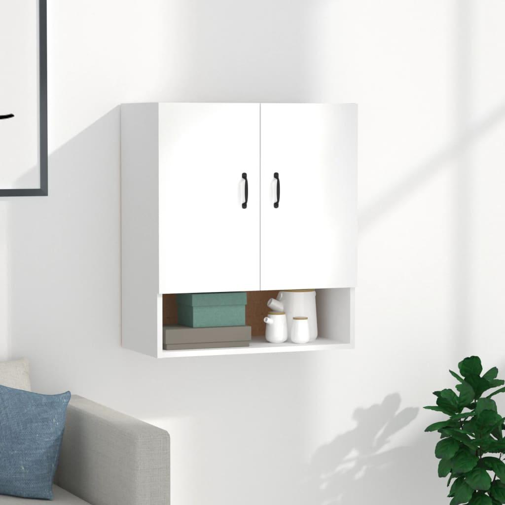 Vægskab 60x31x70 cm konstrueret træ hvid