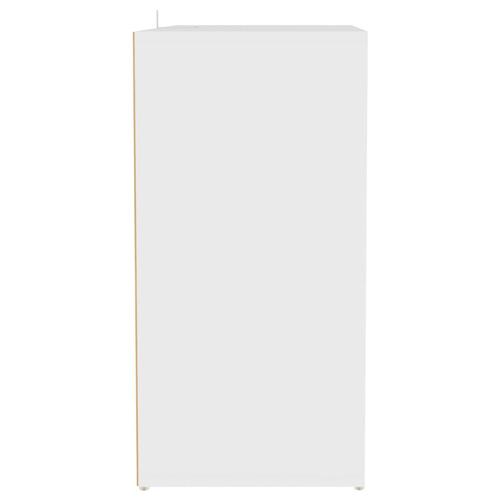 Skoskab 60x35x70 cm konstrueret træ hvid