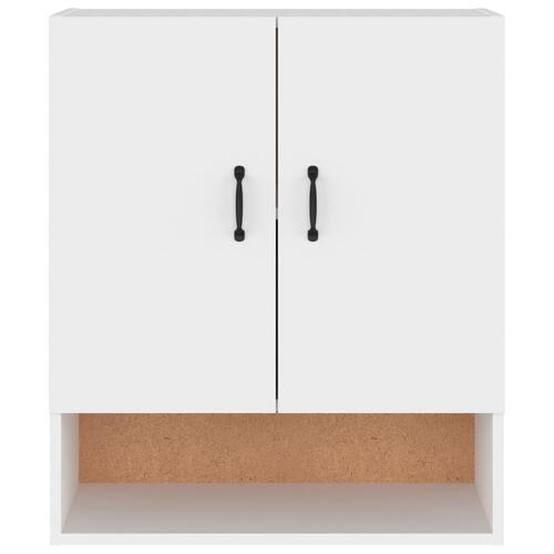 Vægskab 60x31x70 cm konstrueret træ hvid