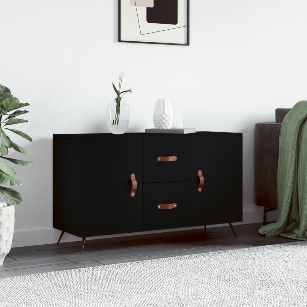 Skænk 100x36x60 cm konstrueret træ sort