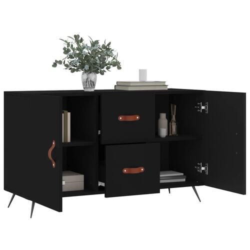 Skænk 100x36x60 cm konstrueret træ sort
