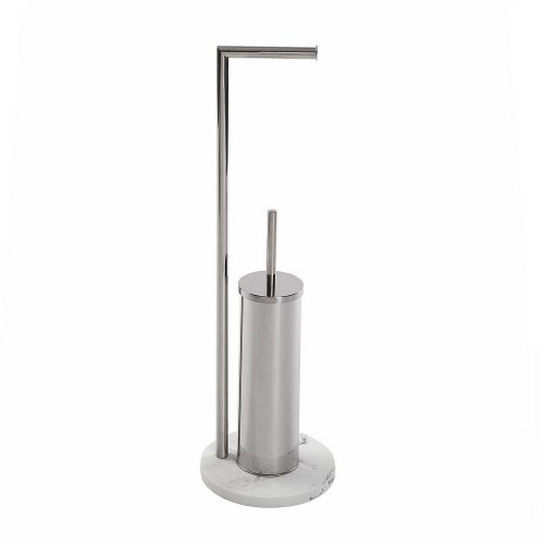 Versa toiletpapirholder med toiletbørste - metal/plast, 65 cm