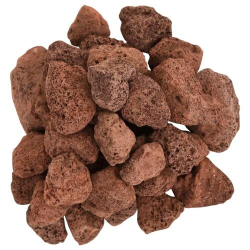 Vulkanske sten 10 kg 3-5 cm rød