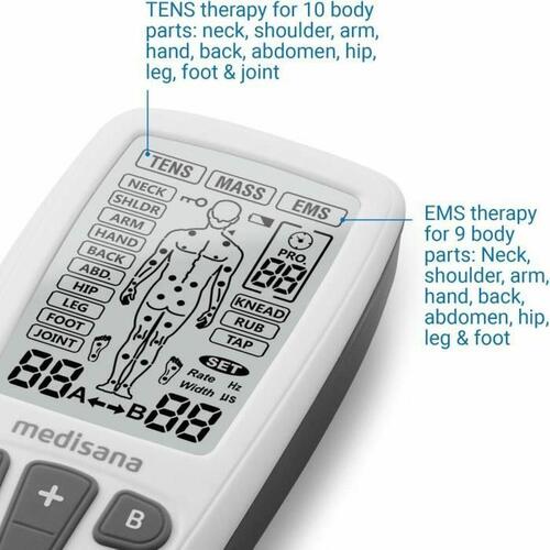 Muskel Elektrostimulator Sort/Hvid