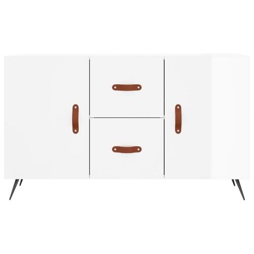 Skænk 100x36x60 cm konstrueret træ hvid højglans