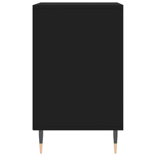 Skoreol 102x36x60 cm konstrueret træ sort