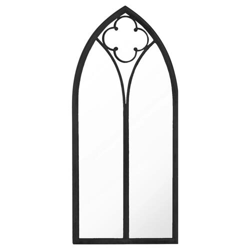 Spejl 100x45 cm jern sort