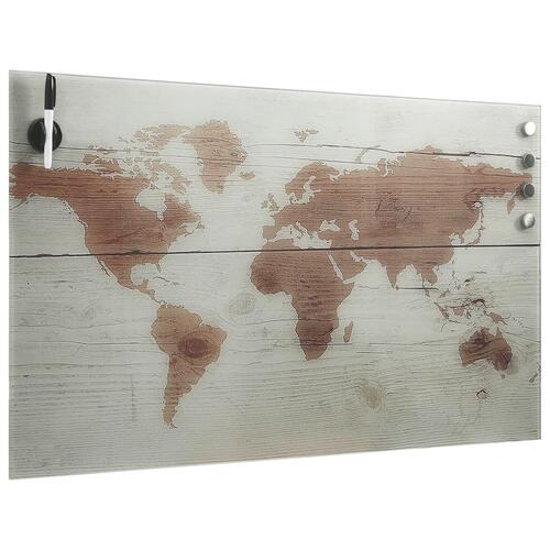 Vægmonteret magnetisk tavle 100x60 cm glas