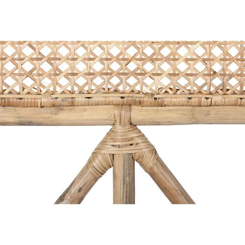 Sengegavl Natur Brun Multifarvet Metal Bambus 30 x 40 cm 100 x 4 x 90 cm 102 x 4 x 127 cm