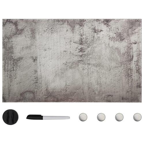 Vægmonteret magnetisk tavle 100x60 cm glas