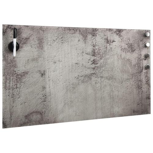 Vægmonteret magnetisk tavle 100x60 cm glas
