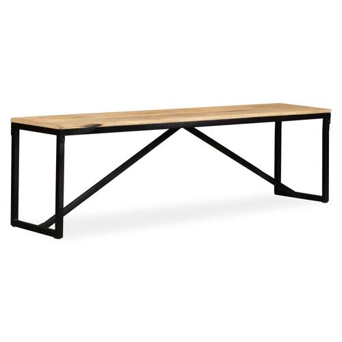 Bænk i massivt mangotræ 160 x 35 x 45 cm