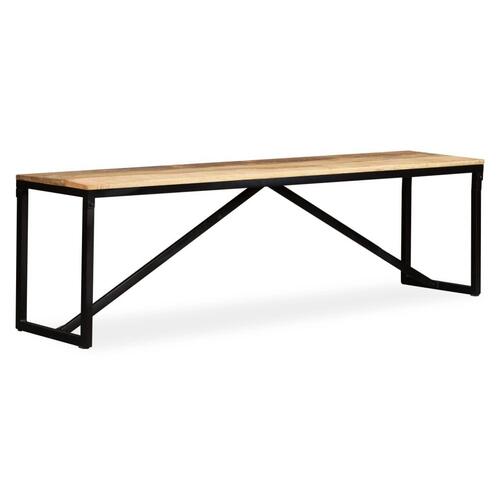 Bænk i massivt mangotræ 160 x 35 x 45 cm