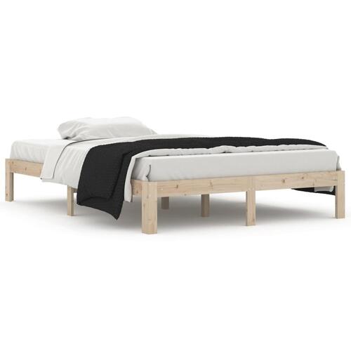 Sengeramme 140x200 cm massivt fyrretræ