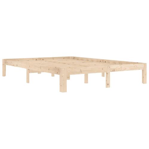 Sengeramme 140x200 cm massivt fyrretræ