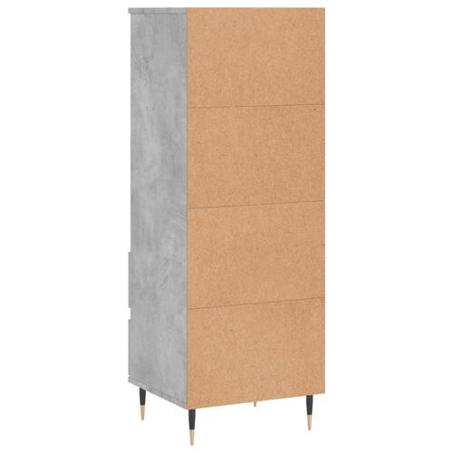 Skab 40x36x110 cm konstrueret træ betongrå