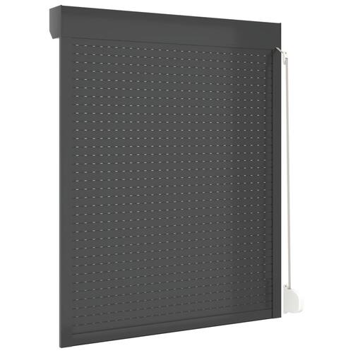 Rulleskodder aluminium 120x150 cm antracitgrå