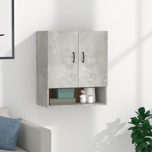 Vægskab 60x31x70 cm konstrueret træ betongrå