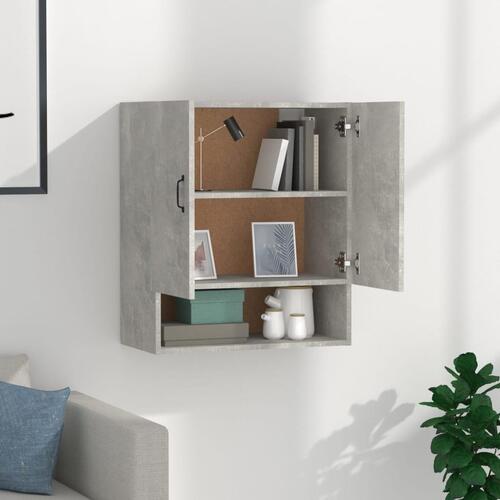 Vægskab 60x31x70 cm konstrueret træ betongrå