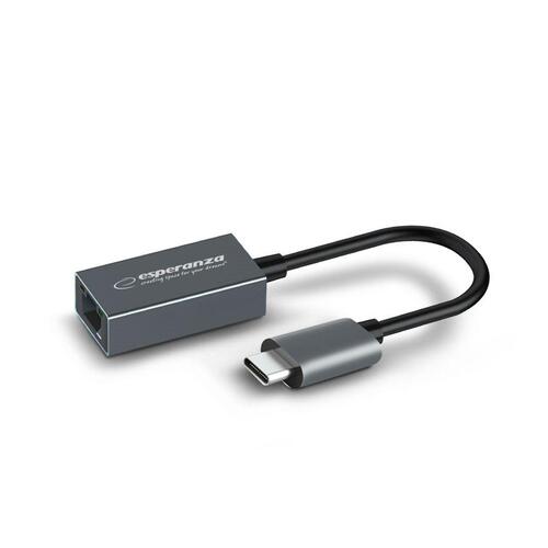 Esperanza ENA102 PoE-injektor med USB-C og RJ45