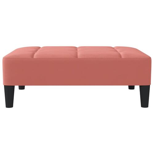 Fodskammel 78x56x32 cm fløjl pink
